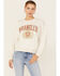 Image #1 - Wrangler Women's Modern Oversized Logo Crewneck Sweatshirt , White, hi-res