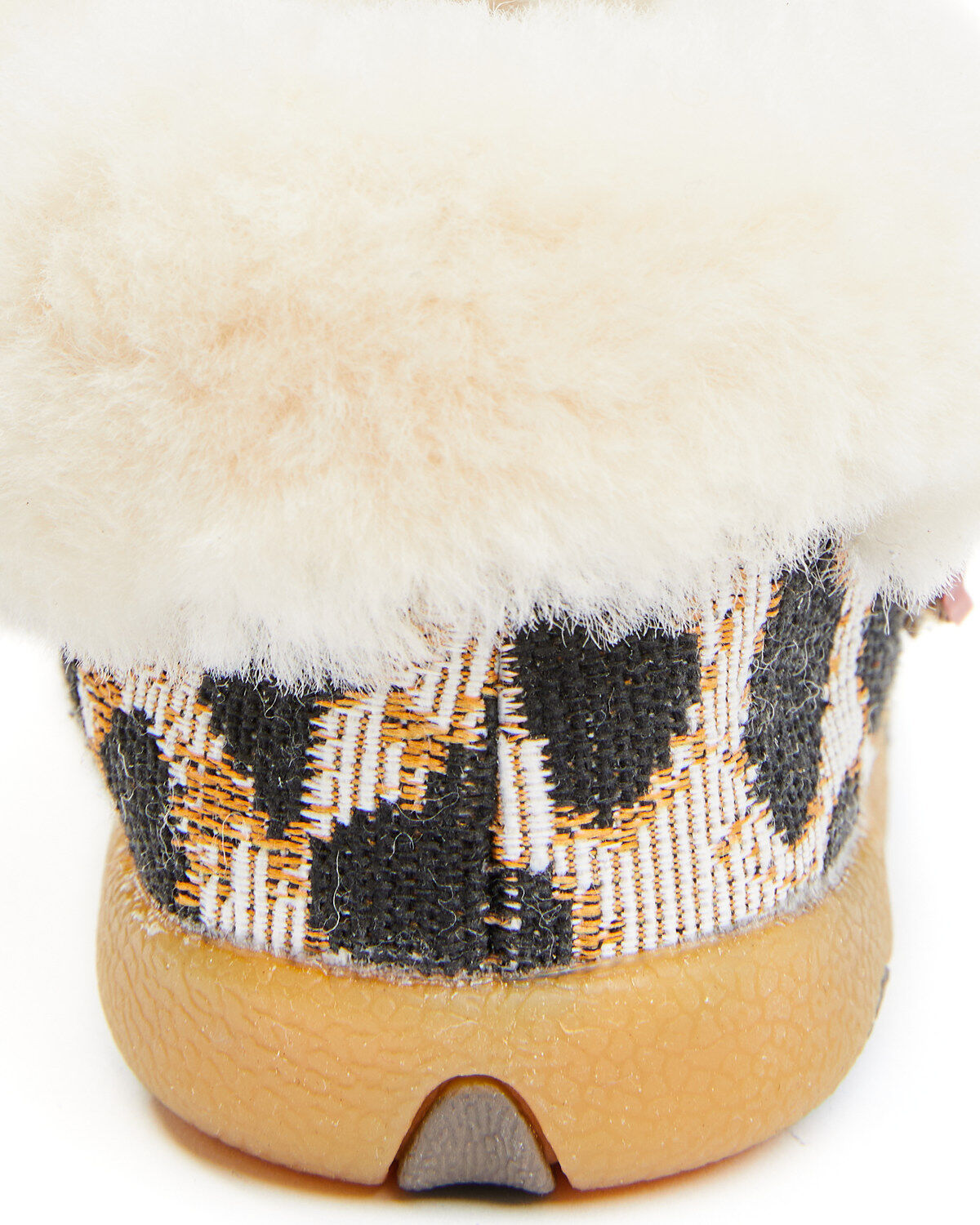 Image #5 - Twisted X Infant Kid's Cheetah Print Shoes - Moc Toe, Tan, hi-res