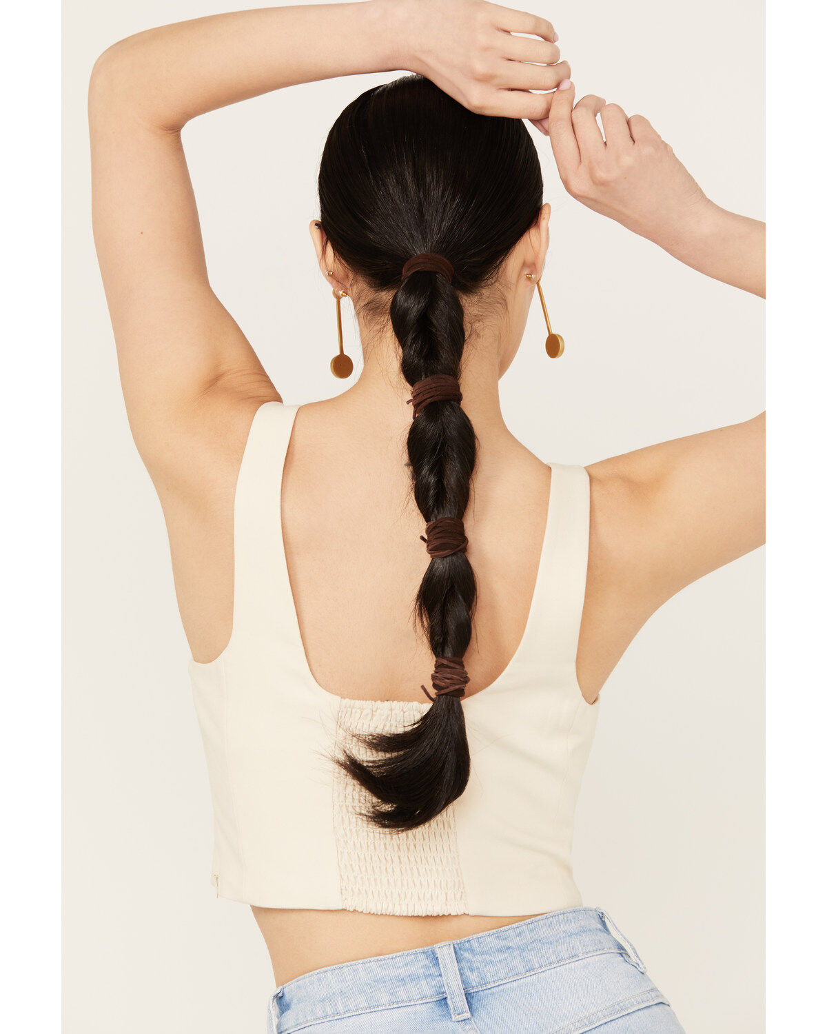 Image #4 - Show Me Your Mumu Women's Sleeveless Corset Top, Off White, hi-res