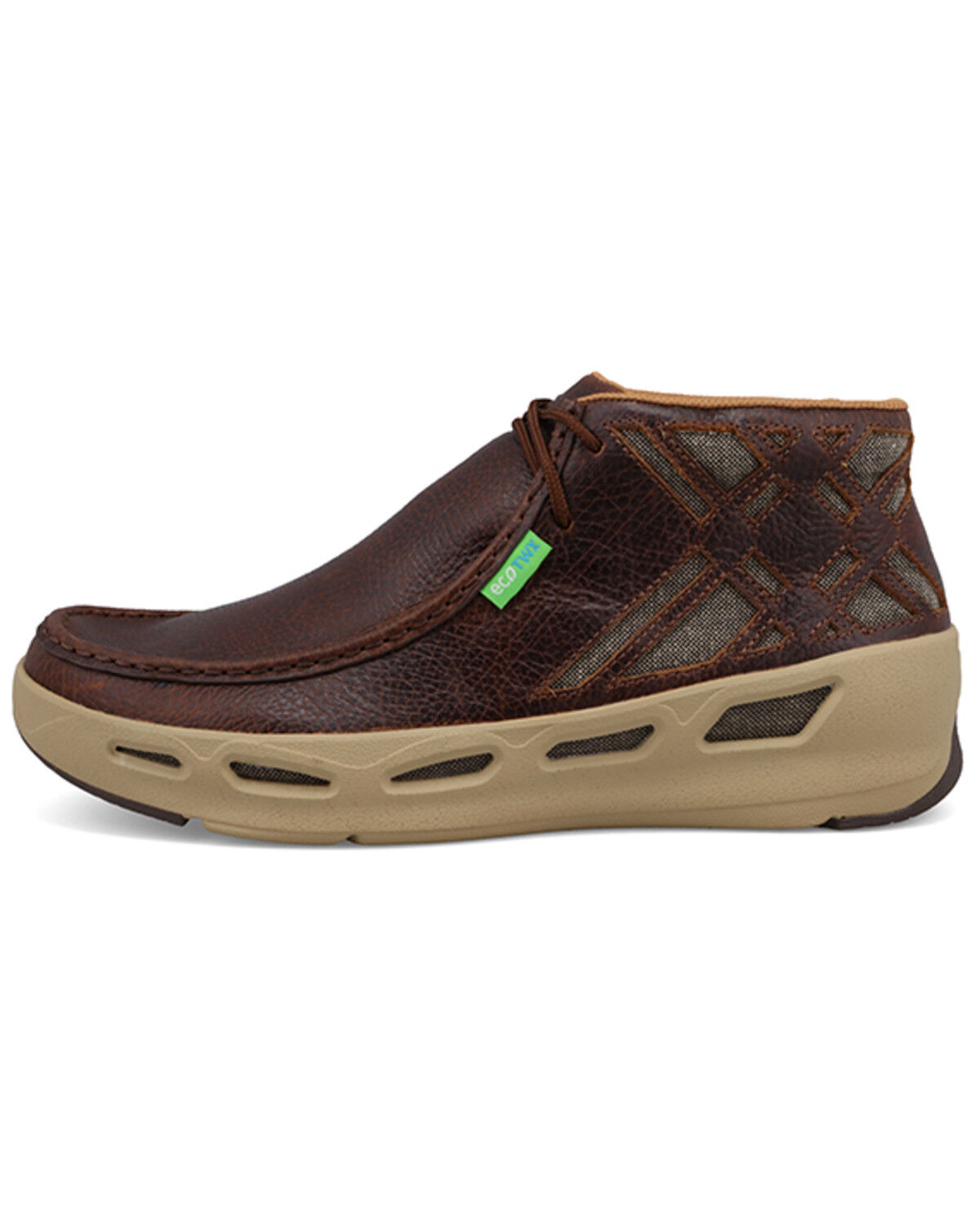 Image #3 - Twisted X Men's Peek-A-Boo Matrix Collection&trade; Casual Shoes - Moc Toe, Brown, hi-res