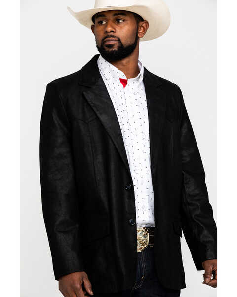 Image #5 - Cody James Men's Black Suede Blazer Jacket - Big & Tall , Black, hi-res