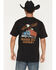 Image #1 - Seager Men's Big Rig Short Sleeve Graphic T-Shirt, Black, hi-res