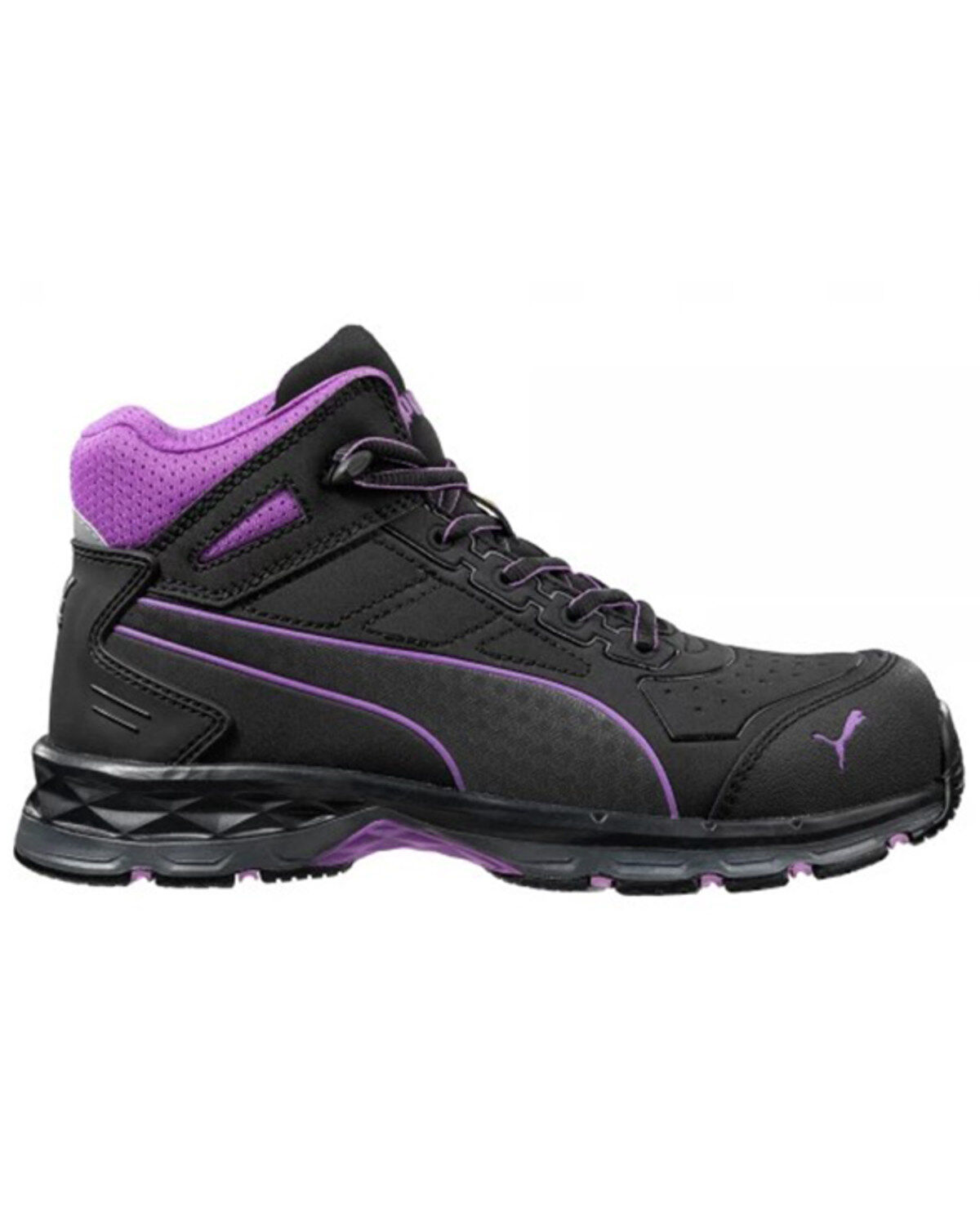 Puma Safety Women's Stepper 2.0 Work Shoes - Composite Toe, Black, hi-res