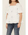 Image #3 - Hayden LA Girls' Floral Embroidered Flowy Top , Ivory, hi-res