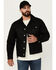 Image #1 - Resistol Men's Blackwater Solid Waxed Canvas Button-Down Jacket, Black, hi-res