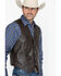 Image #2 - Scully Men's Lamb Leather Vest, Brown, hi-res