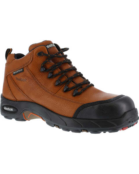 Image #1 - Reebok Men's Tiahawk Sport Hiker Waterproof Work Boots - Composite Toe, Brown, hi-res