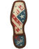 Image #7 - Durango Men's Flag Embroidery Western Performance Boots - Square Toe, Brown, hi-res