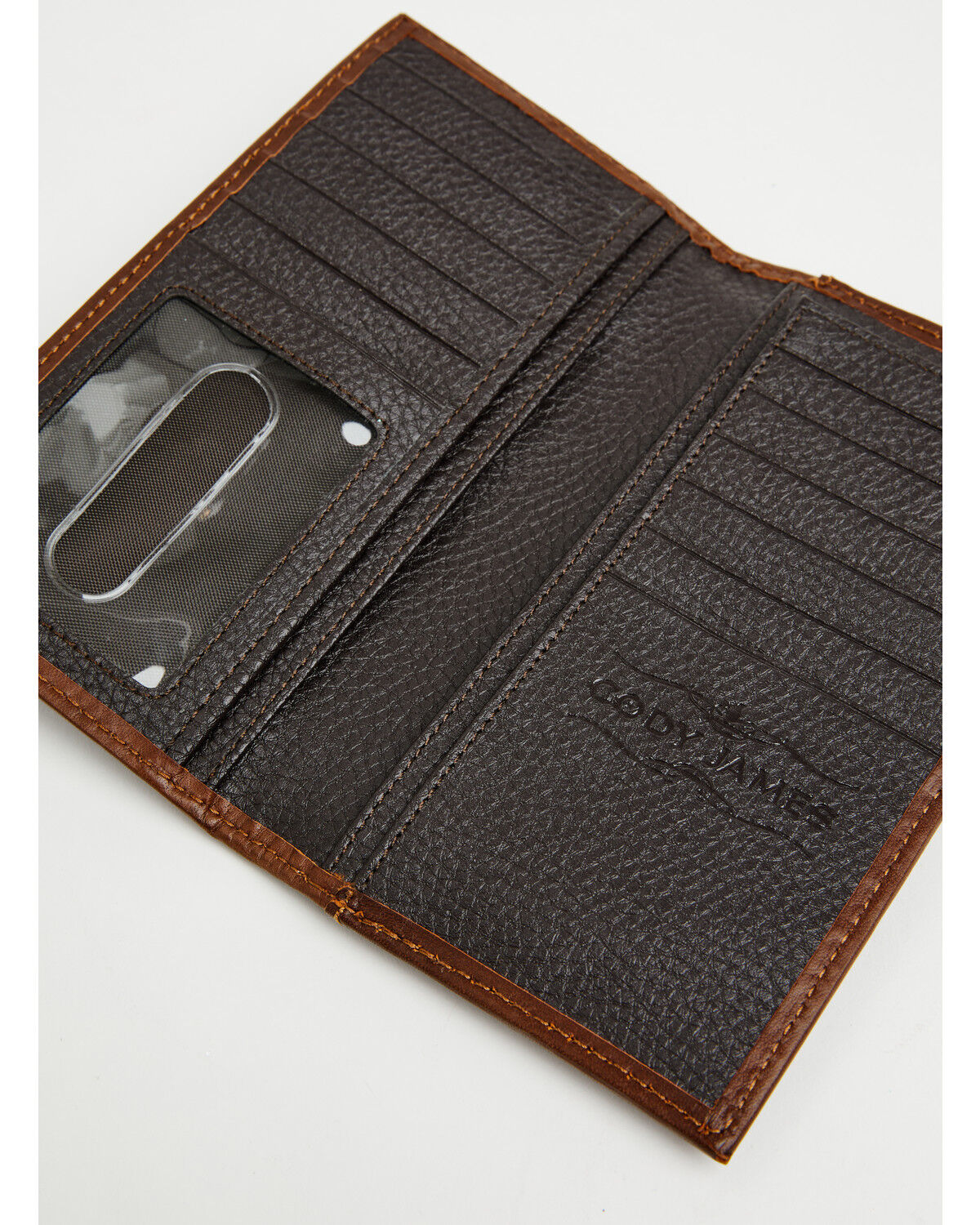 Image #2 - Cody James Men's Prescott Tooled Leather Concho Bifold Rodeo Wallet, Brown, hi-res