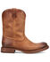 Image #2 - Frye Men's Duke Roper Western Boots - Round Toe, Brown, hi-res