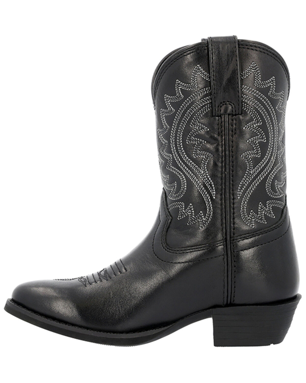 Image #3 - Durango Girls' Shyloh Western Boots - Round Toe, Black, hi-res