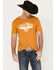 Image #1 - RANK 45&reg; Men's Classic Short Sleeve Graphic T-Shirt, Gold, hi-res