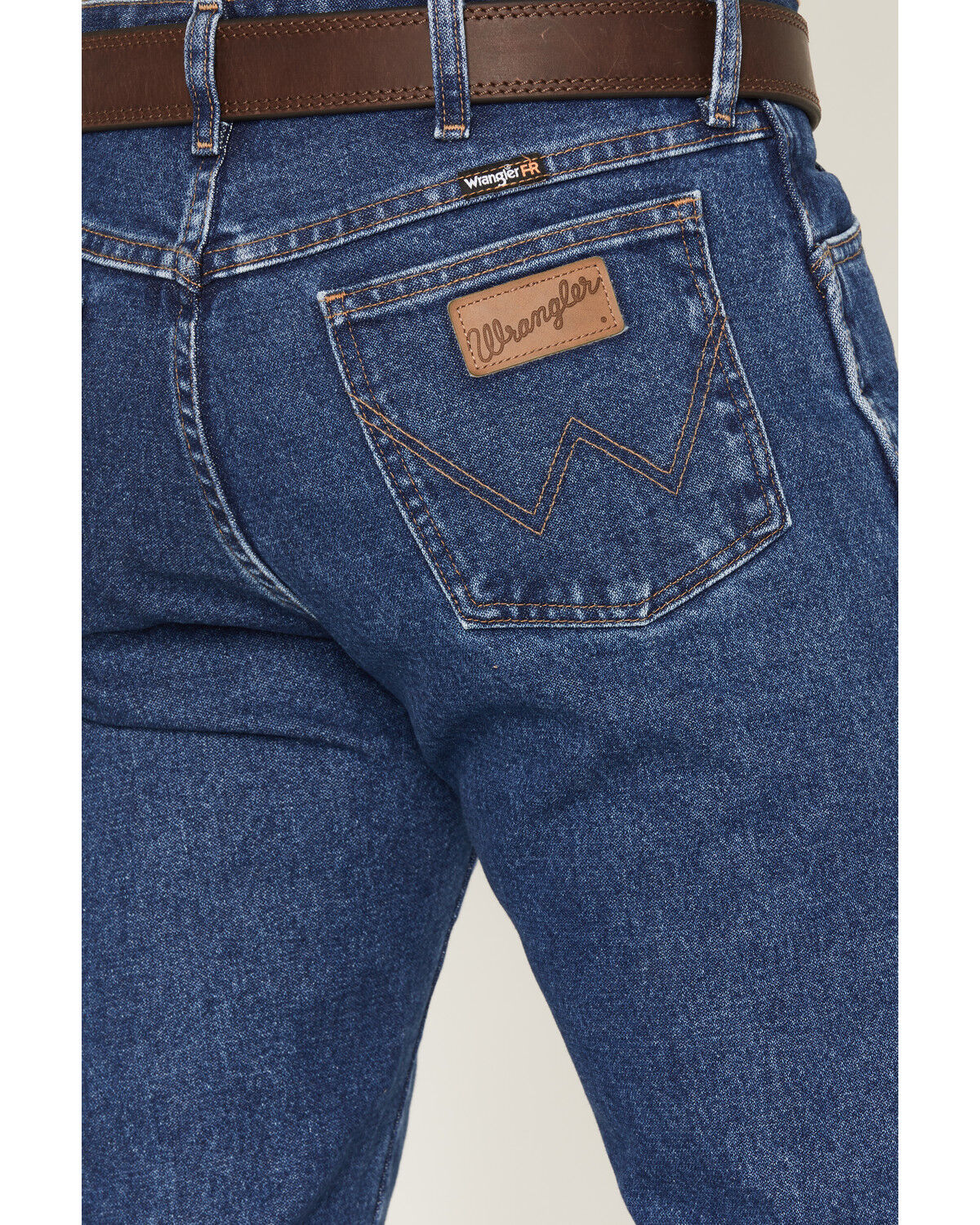 Image #4 - Wrangler Men's FR Classic Fit Straight Jeans, Blue, hi-res