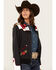 Image #2 - Ariat X Rodeo Quincy Women's Floral Bomber Jacket , Black, hi-res