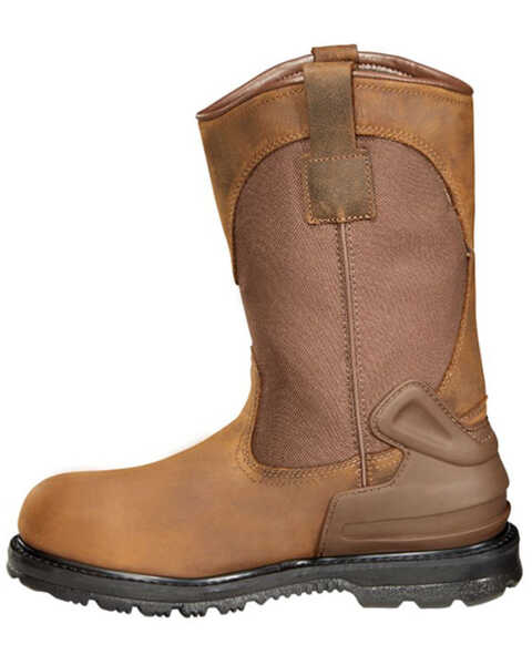 Image #3 - Carhartt Men's Heritage 11" Waterproof Wellington Work Boots - Steel Toe , Bison, hi-res