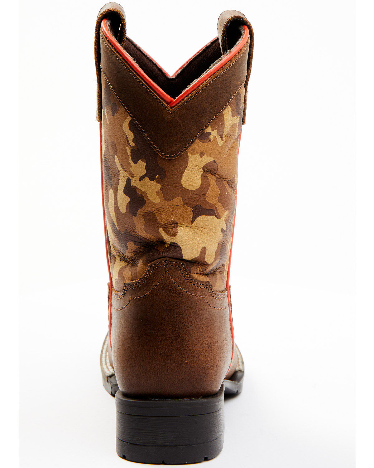 Image #5 - Cody James Boys' Camo Western Boots - Square Toe, Multi, hi-res