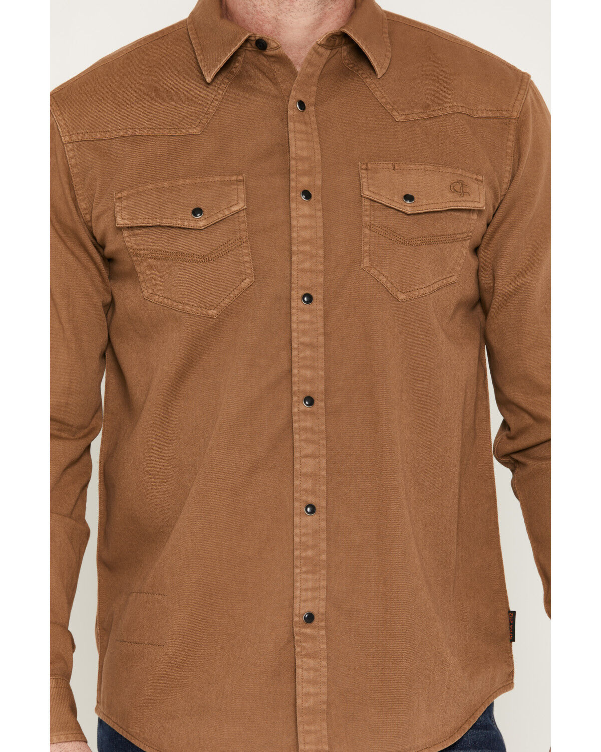 Image #3 - Cody James Men's FR Medora Long Sleeve Snap Western Work Shirt, Khaki, hi-res
