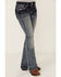 Image #4 - Grace in LA Girls' Medium Wash Geo Pocket Bootcut Stretch Denim Jeans, Medium Wash, hi-res