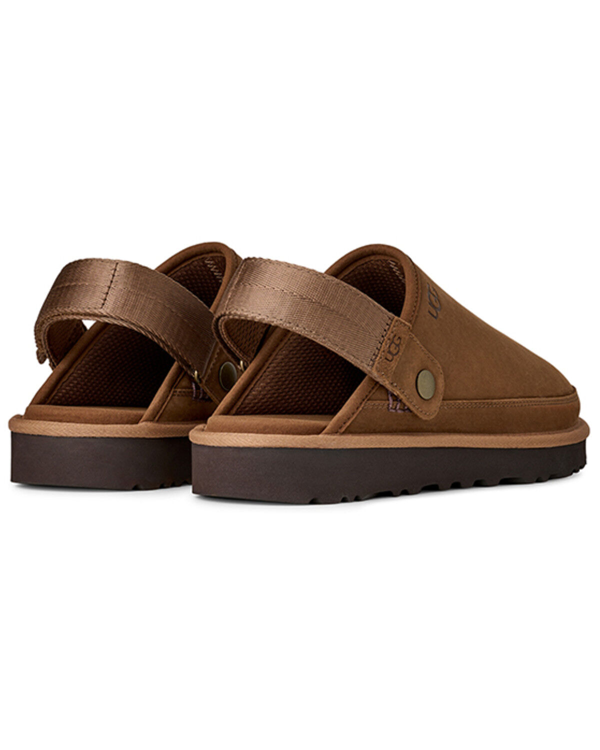 Image #4 - UGG Men's Goldencoast Clog II Nubuck, Dark Chocolate, hi-res