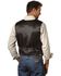 Image #2 - Scully Men's Boar Suede Snap Front Vest, Espresso, hi-res