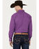 Image #4 - Resistol Men's Kendall Solid Long Sleeve Button Down Western Shirt, Purple, hi-res