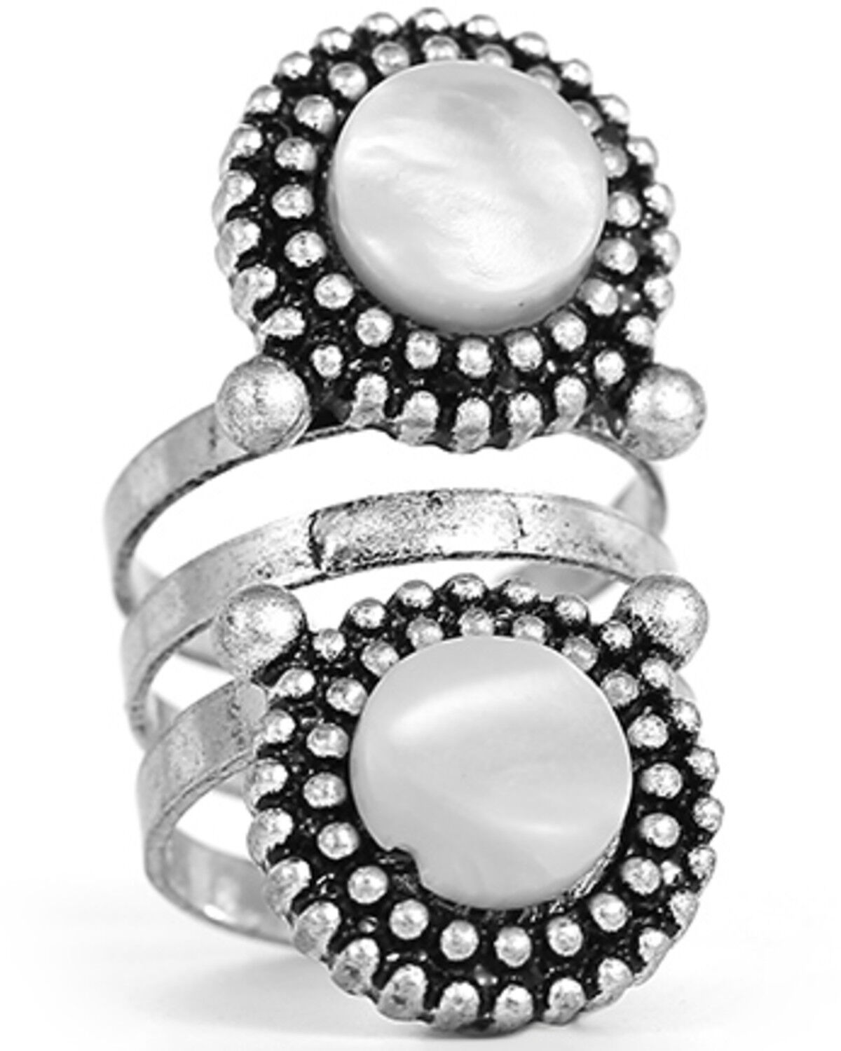 Cowgirl Confetti Women's Shell Collector Ring, Silver, hi-res