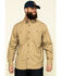 Image #1 - Carhartt Men's Rugged Flex Rigby Long Sleeve Work Shirt - Tall, Beige/khaki, hi-res