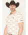 Image #2 - RANK 45&reg; Men's Shoot All Over Southwestern Print Short Sleeve Button-Down Polo, Oatmeal, hi-res
