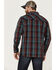 Image #4 - Moonshine Spirit&reg; Men's Fire Starter Large Plaid Long Sleeve Snap Western Shirt, Red, hi-res