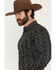 Image #2 - Cowboy Hardware Men's Hombre Skull Long Sleeve Snap Stretch Western Shirt, Black, hi-res