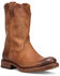 Image #1 - Frye Men's Duke Roper Western Boots - Round Toe, Brown, hi-res