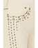 Image #2 - Wonderwest Women's Birch High Rise Studded Slim Bootcut Rigid-Like Stretch Denim Jeans , White, hi-res