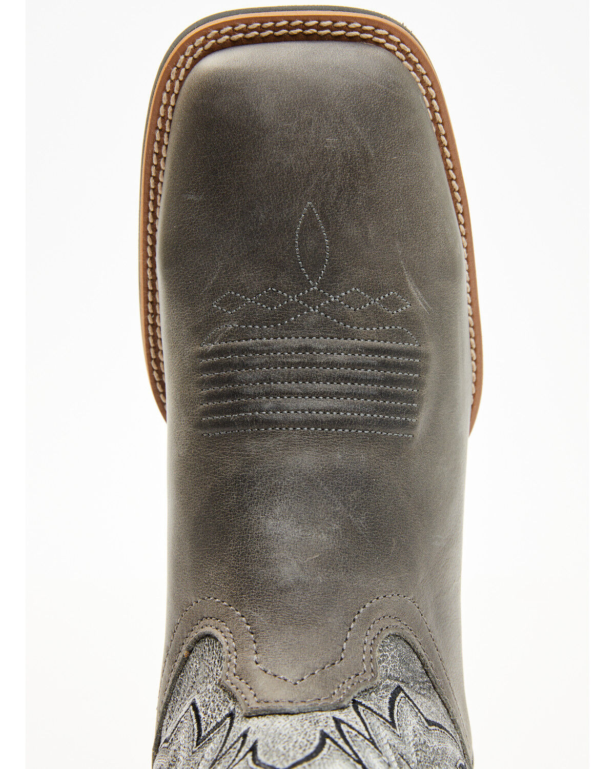 Image #6 - Cody James Men's Badge Xero Gravity&trade; Western Boots - Broad Square Toe, Grey, hi-res