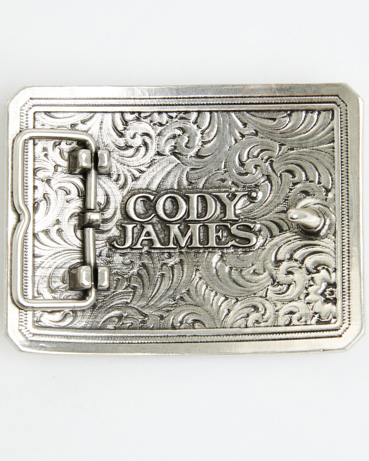 Image #2 - Cody James Buffalo Head Belt Buckle, Silver, hi-res