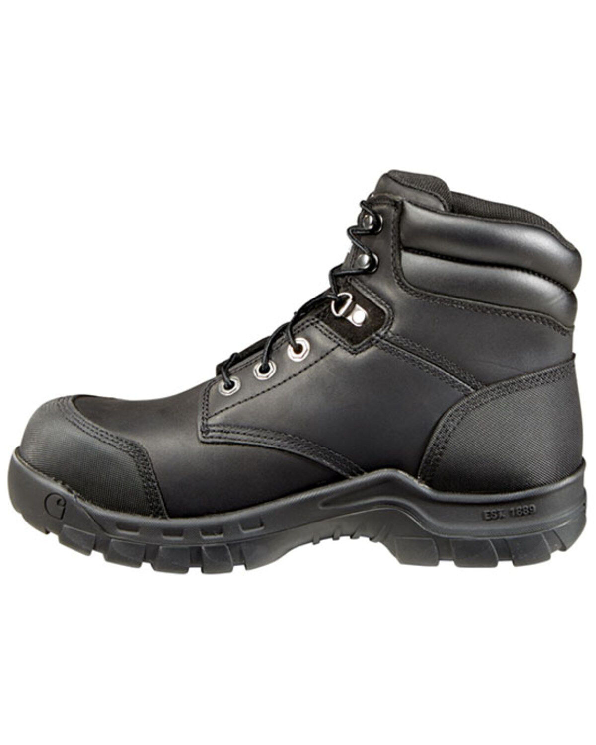 Image #3 - Carhartt Men's 6" Rugged Flex&reg; Waterproof Work Boots - Composite Toe, Black, hi-res