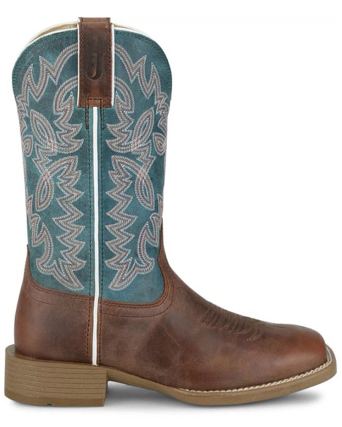 Image #3 - Justin Women's Ashtyn Performance Western Boots - Broad Square Toe, Brown, hi-res