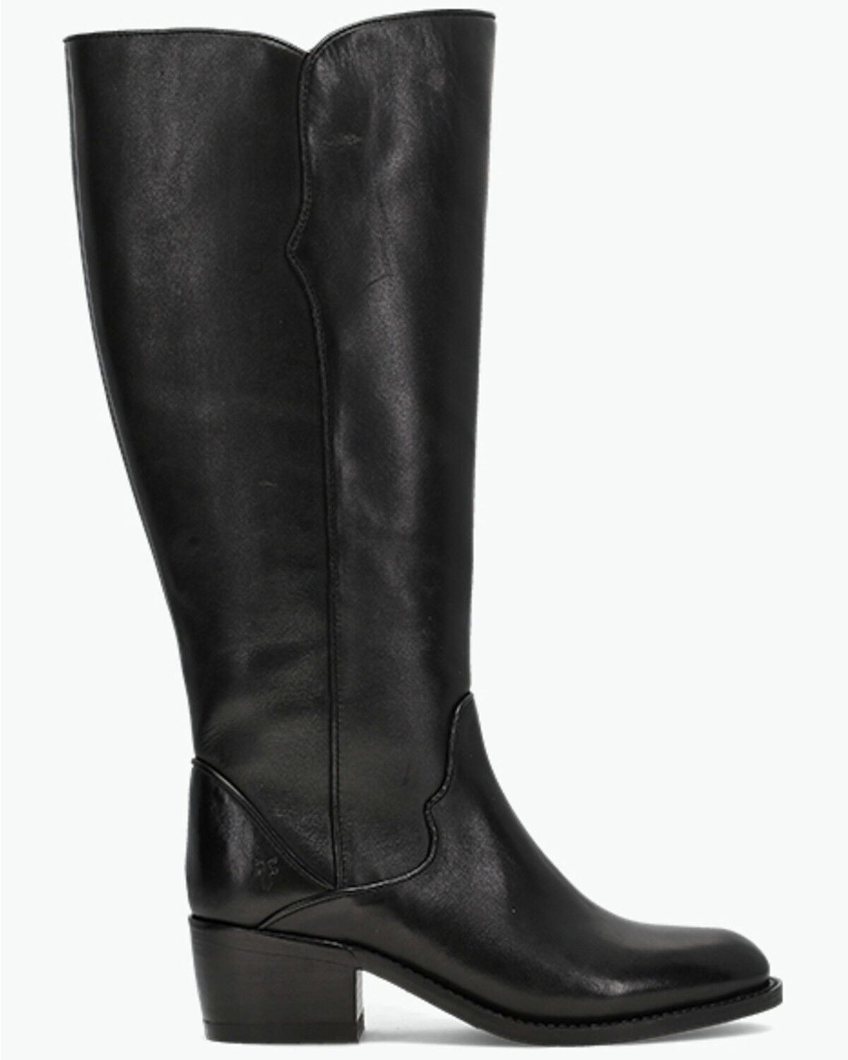 Image #2 - Frye Women's Carson 2 Piping Tall Wide Calf Fashion Boots - Round Toe, Black, hi-res
