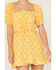 Image #3 - Show Me Your Mumu Women's Sophie Floral Print Mini Dress, Mustard, hi-res