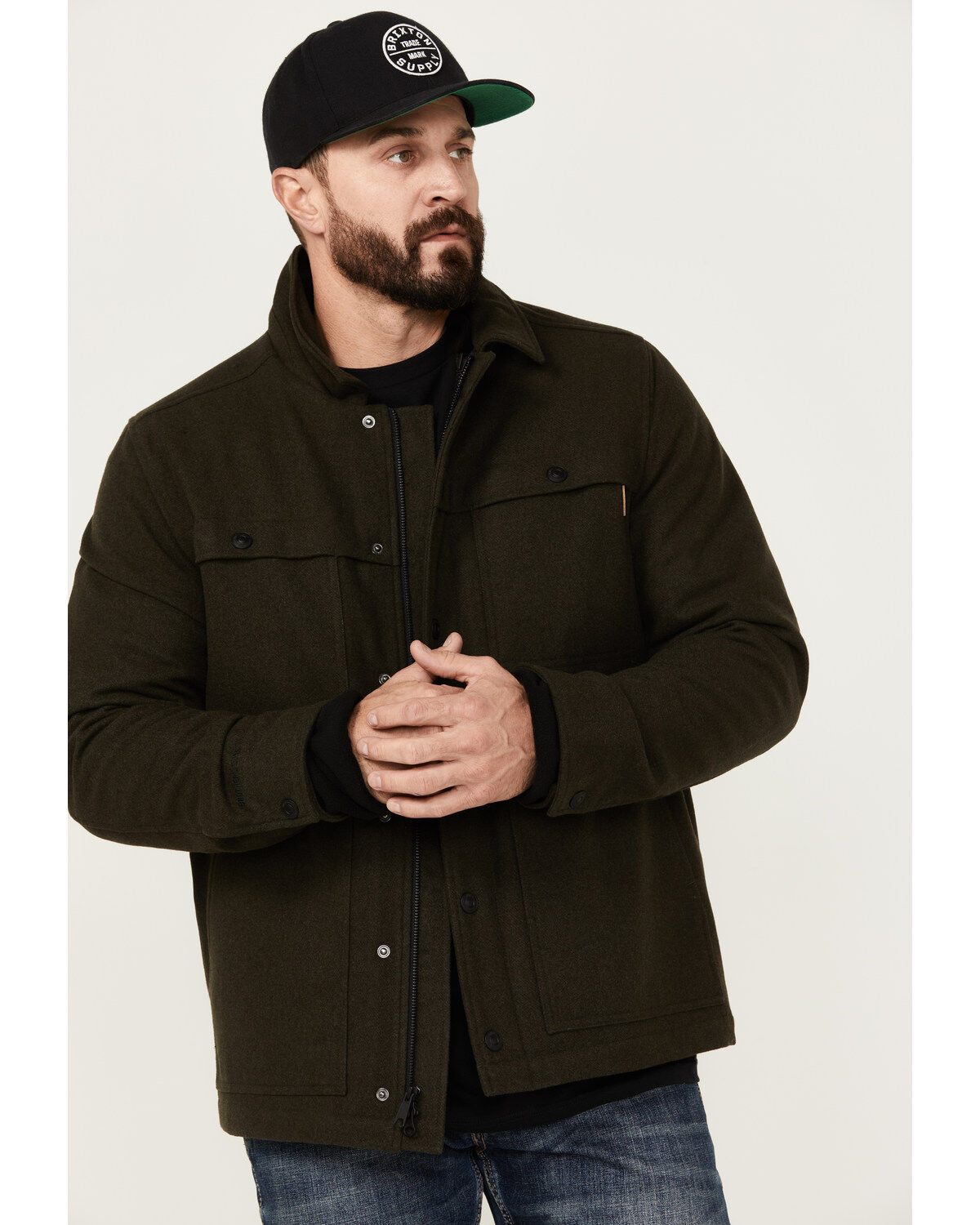 Image #1 - Brothers and Sons Men's Franklin Wool 2 in 1 Jacket, Dark Brown, hi-res