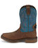 Image #3 - Justin Men's Broncy Pull-On Work Boots - Composite Toe, Brown, hi-res