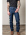 Image #1 - Zach Top X Kimes Ranch Men's Dark Wash Mid Rise Bootcut Rigid Denim Jeans, Dark Medium Wash, hi-res