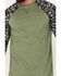 Image #3 - Cody James Men's FR Color Block Baseball Work T-Shirt , Olive, hi-res