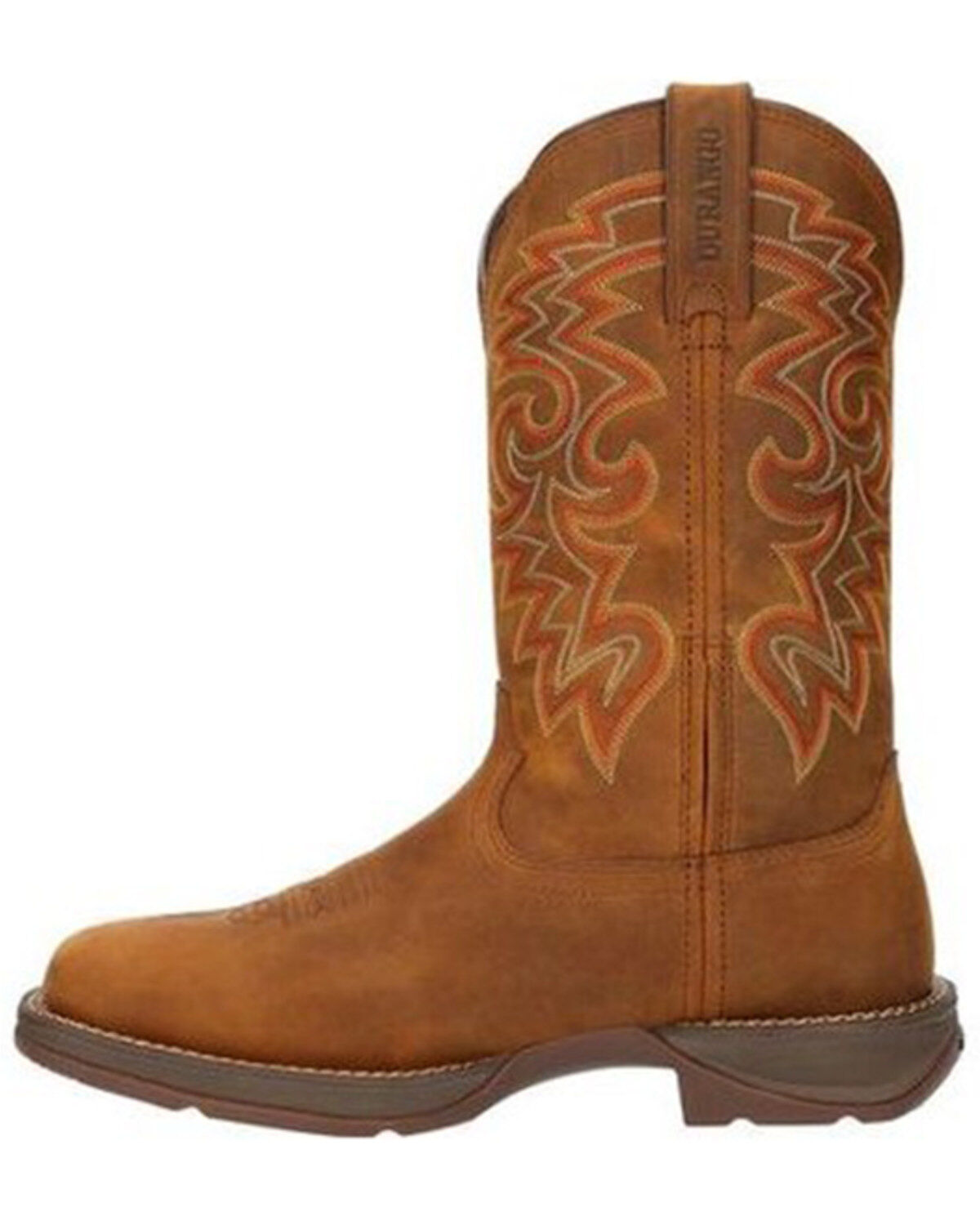 Image #3 - Durango Men's Rebel Waterproof Performance Western Boots - Broad Square Toe, Brown, hi-res