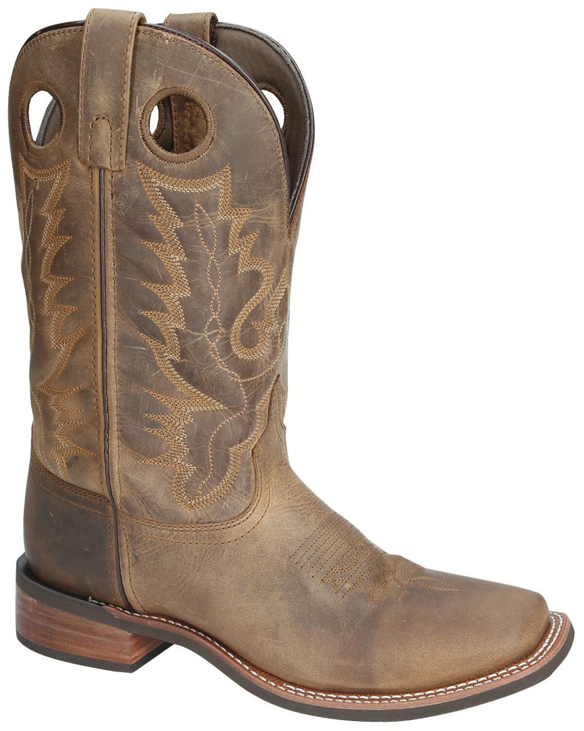 Image #1 - Smoky Mountain Men's Duke Performance Western Boots - Square Toe, Brown, hi-res