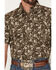 Image #3 - Gibson Trading Co Men's Desert Soul Floral Print Short Sleeve Button-Down Western Shirt, Brown, hi-res