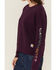 Image #3 - Carhartt Women's TENCEL&trade; Fiber Series Loose Fit Long Sleeve Graphic Sweatshirt, Purple, hi-res