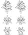 Image #1 - Montana Silversmiths Women's Crystal Stud Earrings Set - 3-Piece, Silver, hi-res