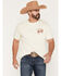Image #2 - Seager Men's Los Rio Short Sleeve Graphic T-Shirt, White, hi-res