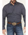 Image #3 - Gibson Trading Co Men's Zig Zag Geo Print Long Sleeve Button-Down Western Shirt, Navy, hi-res