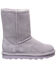 Image #2 - Bearpaw Girls' Elle Casual Boots - Round Toe , Grey, hi-res